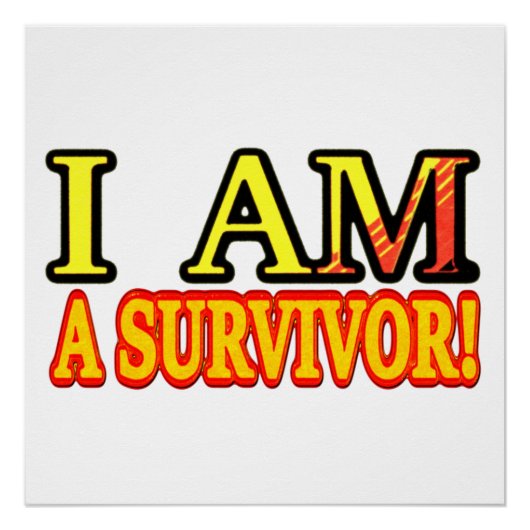 Cute Artwork Design "SURVIVOR". Bestel nu Perfect Poster (Voorkant)