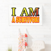 Cute Artwork Design "SURVIVOR". Bestel nu Spandoek (Insitu)