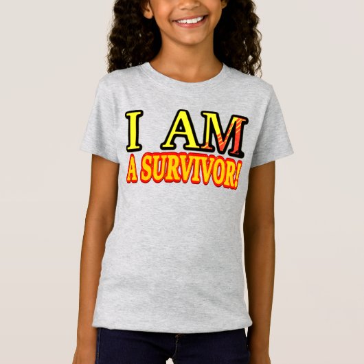 Cute Artwork Design "SURVIVOR". Bestel nu T-shirt (Voorkant)