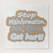 Cute Artwork over "Stop Misinformation". Kopen Legpuzzel (Verticaal)