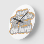Cute Artwork over "Stop Misinformation". Kopen Ronde Klok (Hoek)