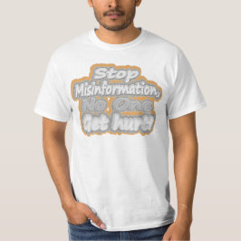 Cute Artwork over "Stop Misinformation". Kopen T-shirt
