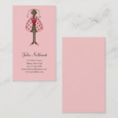 Cute as a Bug Ladybug Doll Visitekaartje (Voorkant / Achterkant)