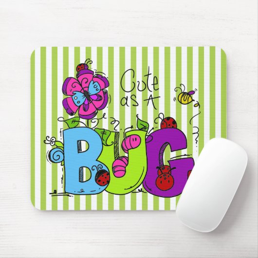 Cute as a Bug Mousepad Muismat (Met muis)