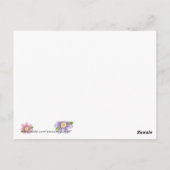 Cute as a Bug (roze en bruine vlinder) Briefkaart (Achterkant)