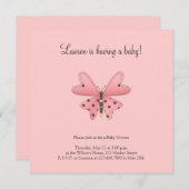 Cute as a Bug (roze en bruine vlinder) Kaart (Voorkant / Achterkant)