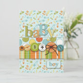 Cute as a Button Baby Baby shower Kaart (Staand voorkant)