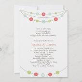 Cute as a Button Baby shower Invitation Kaart (Voorkant)