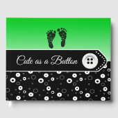 Cute as a Button Baby shower Keepomwille Guestbook Gastenboek (Voorkant)