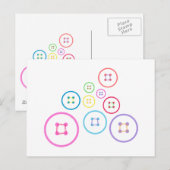 Cute as a Button Briefkaart (Voorkant / Achterkant)