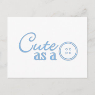 Cute as a Button Briefkaart