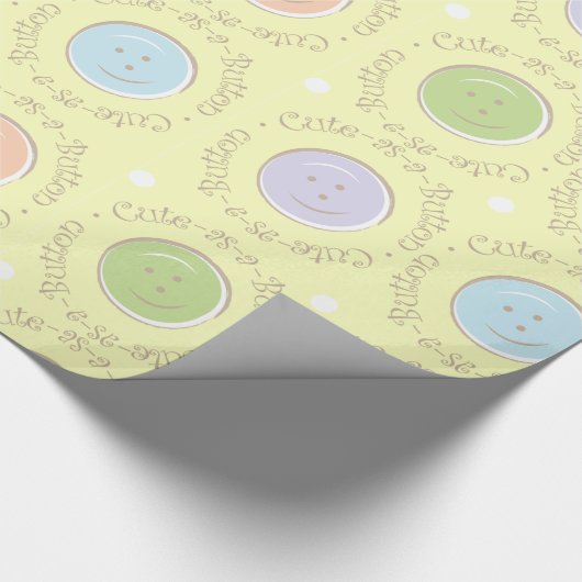Cute-as-a-Button Cadeaupapier (Hoek)