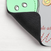 Cute as a Button Colorful Digital Illustration Muismat (Hoek)