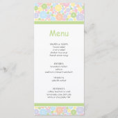 Cute as a Button | Menu Baby shower (Voorkant)