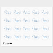 Cute as a Button Ronde Sticker (Vel)