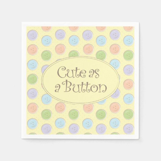 Cute-as-a-Button Servetten (Voorkant)