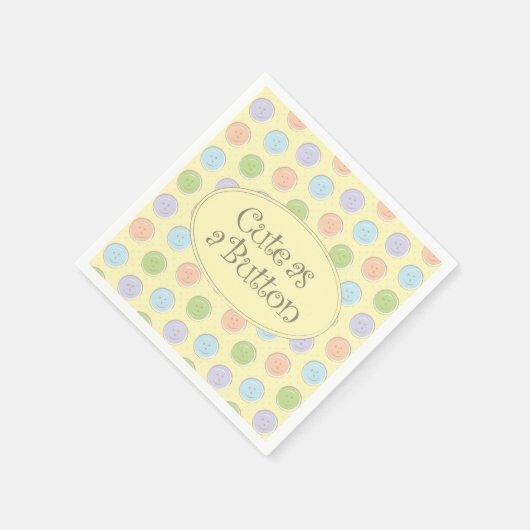 Cute-as-a-Button Servetten (Hoek)