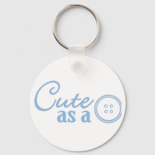 Cute as a Button Sleutelhanger (Voorkant)