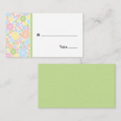 Cute as a Button | Tafelstoelkaart Plaatskaartje (Voorkant / Achterkant)