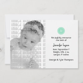 Cute as a Button (Turquoise) Aankondiging