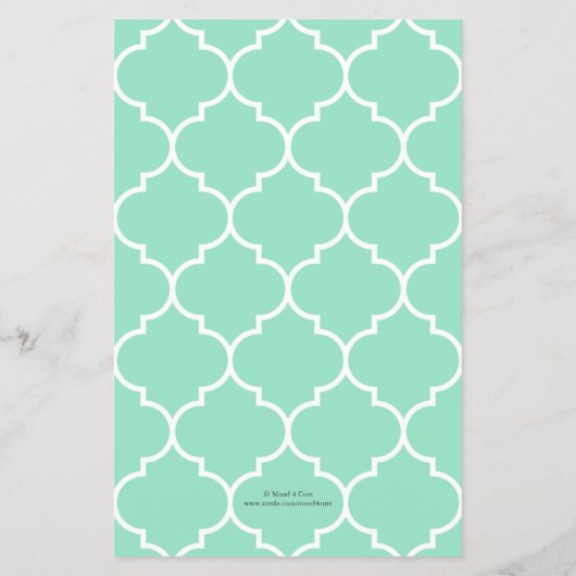 Cute as a Button (Turquoise) Flyer (Achterkant)