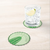 Cute as a Cucumber Funny Kawaii Cutecumber Kartonnen Onderzetters (Insitu)