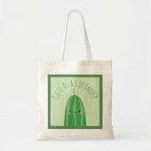Cute as a Cucumber Funny Kawaii Cutecumber Tote Bag (Voorkant)