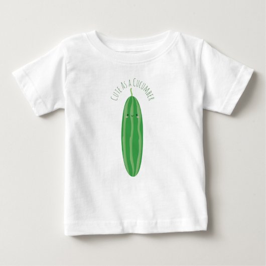 Cute as a Cucumber Funny Kawaii Cutecumber Unisex (Voorkant)