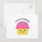 Cute as a Cupcake Briefkaart (Voorkant / Achterkant)