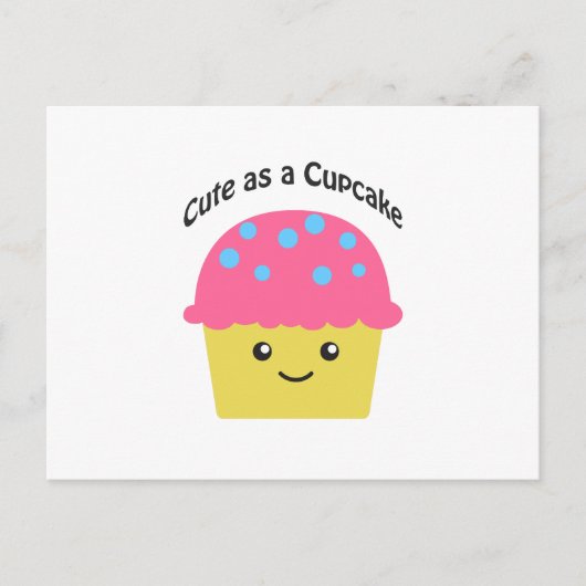 Cute as a Cupcake Briefkaart (Voorkant)