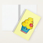Cute as a Cupcake, Kawaii Cartoon Notitieboek (Binnen)