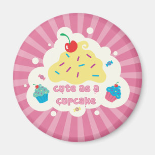 Cute as a Cupcake Magneet