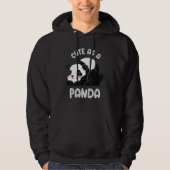 Cute As A Panda Wild Panda Bamboo Hoodie (Voorkant)