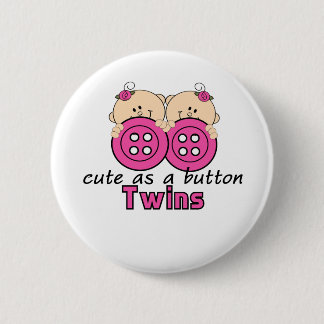 Cute as Button Twin Girls