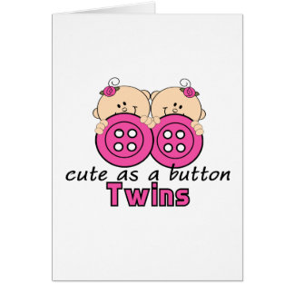 Cute as Button Twin Girls