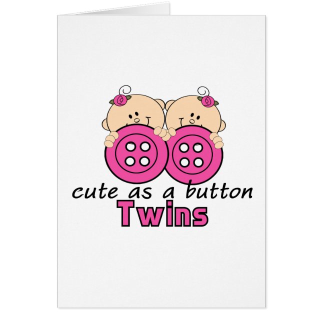 Cute as Button Twin Girls (Voorkant)