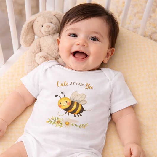 Cute as can Bee Baby  Romper