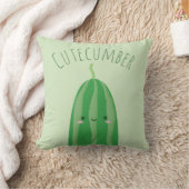 Cute as Cucumber Funny Kawaii Cutecumber Name Kussen (Deken)