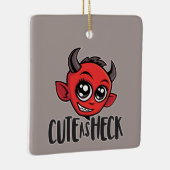 Cute as Heck Devil Keramisch Ornament (Rechts)
