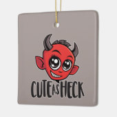 Cute as Heck Devil Keramisch Ornament (Links)