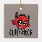 Cute as Heck Devil Keramisch Ornament (Achterkant)