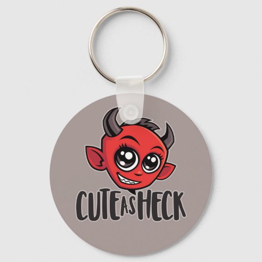 Cute as Heck Devil Sleutelhanger (Voorkant)