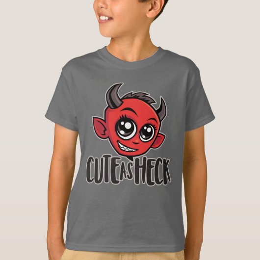 Cute as Heck Devil T-shirt (Voorkant)