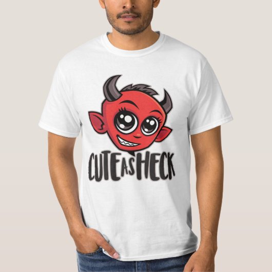 Cute as Heck Devil T-shirt (Voorkant)