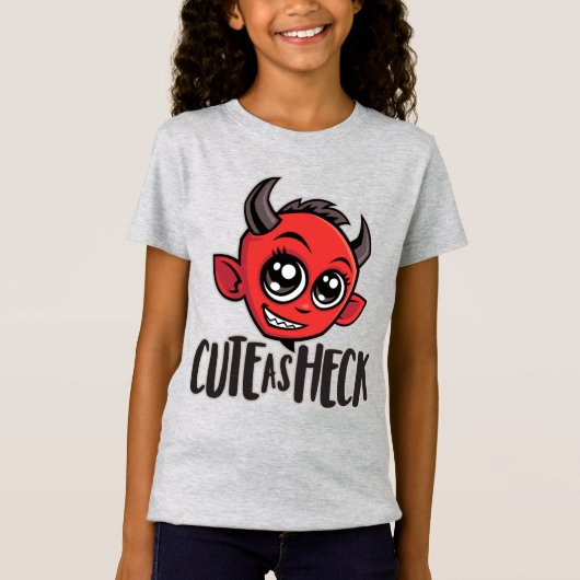 Cute as Heck Devil T-shirt (Voorkant)