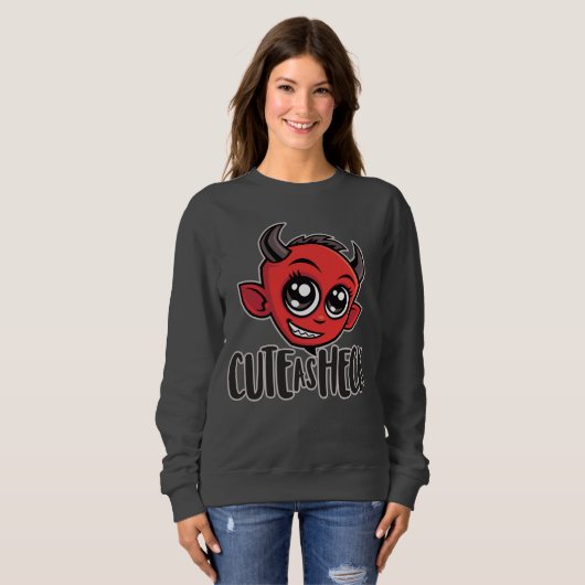 Cute as Heck Devil Trui (Voorkant volledig)