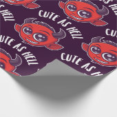Cute as Hell Devil Cadeaupapier (Hoek)