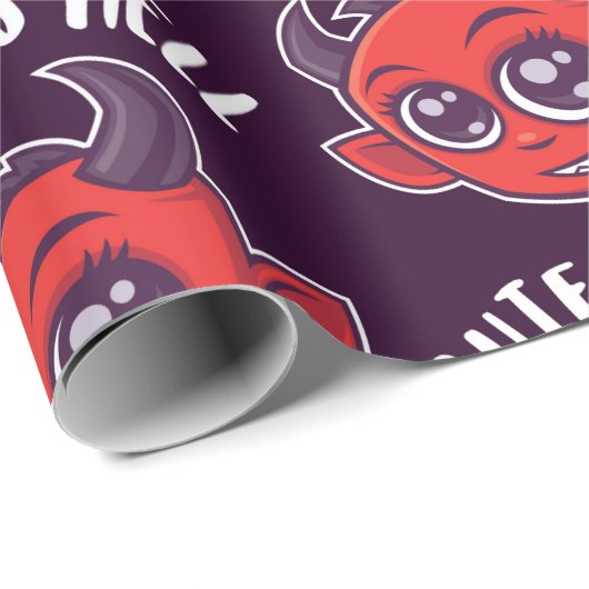 Cute as Hell Devil Cadeaupapier (Rol Hoek)