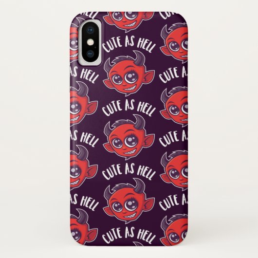 Cute as Hell Devil Case-Mate iPhone Case (Achterkant)