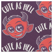Cute as Hell Devil Stof (Close Up)